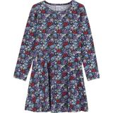 Lovetti Kız Çocuk Cottage Garden Desen Uzun Kol Elbise - 5 Yaş - Çok Renkli