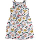 Lovetti Kız Çocuk Cute Sketchbook Desen Kolsuz Elbise - 1 Yaş - Desenli