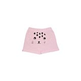 Lovetti Kız Çocuk Kanguru Cepli Şort - Uçuk Pembe - 2 Yaş