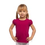 Lovetti Kız Çocuk Kısa Kollu Basıc Tişört - 2 Yaş - Mürdüm