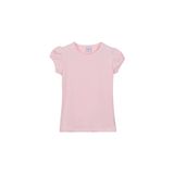 Lovetti Kız Çocuk Kısa Kollu Basıc Tişört - 3 Yaş - Uçuk Pembe