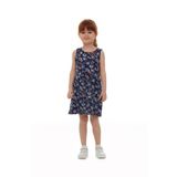 Lovetti Kız Çocuk Momordica Desen Kolsuz Elbise - 5 Yaş - Desenli