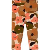 Lovetti Kız Çocuk Retro Flowers Desen Kapri - Somon - 9 Yaş