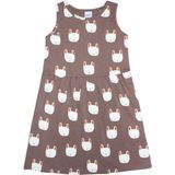 Lovetti Kız Çocuk Sleepy Bunny Desen Kolsuz Elbise - 1 Yaş - Desenli