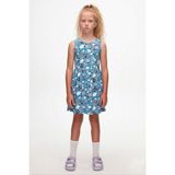 Lovetti Kız Çocuk Spring Branch Desen Kolsuz Elbise - 2 Yaş - Çok Renkli