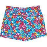 Lovetti Kız Çocuk Tiny Flowers Desen Cepli Şort - Desenli - 10 Yaş