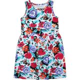 Lovetti Kız Çocuk Vintage Flowers Desen Kolsuz Elbise - 1 Yaş - Desenli