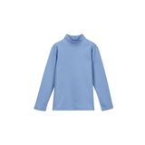 Lovetti Kız Çocuk Yarım Balıkçı Uzun Kol Tişört - 1 Yaş - Koyu Mavi