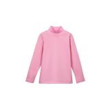 Lovetti Kız Çocuk Yarım Balıkçı Uzun Kol Tişört - 1 Yaş - Pembe