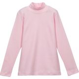 Lovetti Kız Çocuk Yarım Balıkçı Uzun Kol Tişört - 11 Yaş - Uçuk Pembe