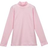 Lovetti Kız Çocuk Yarım Balıkçı Uzun Kol Tişört - 6 Yaş - Uçuk Pembe