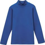 Lovetti Kız Çocuk Yarım Balıkçı Uzun Kol Tişört - 7 Yaş - Saks