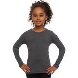 Lovetti Koyu Gri Uzun Kollu Kız Çocuk Basic Mevsimlik Tişört - 1 Yaş