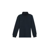 Lovetti Koyu Lacivert Basic Kız Çocuk Çıtçıtlı Tam Balıkçı Yaka Şardonlu Kışlık Uzun Kollu Tişört
