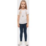 Lovetti Koyu Lacivert Little Stars Kız Çocuk Yazlık Desenli Tayt