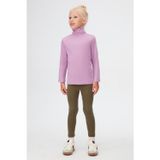 Lovetti Lila Basic Kışlık Tam Balıkçı Yaka Uzun Kollu Kız Çocuk Tişört