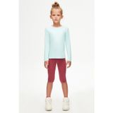 LOVETTI Mint Basic Mevsimlik Likralı Uzun Kollu Kız Çocuk Tişört