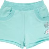 Lovetti Mint İki İplik Fil Baskılı Cepli Kız Çocuk Şort