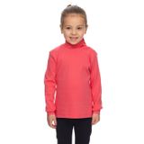 LOVETTI Nar Çiçeği Basic Kız Çocuk Çıtçıtlı Tam Balıkçı Yaka Şardonlu Kışlık Uzun Kollu Tişört