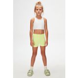 LOVETTI Neon Sarı Basic Kız Çocuk Dans Şort