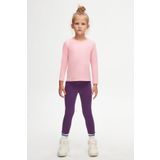 LOVETTI Pembe Basic Mevsimlik Likralı Uzun Kollu Kız Çocuk Tişört
