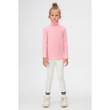 Lovetti Pembe Kız Çocuk Tam Balıkçı Kışlık Basic Tişört - 11 Yaş