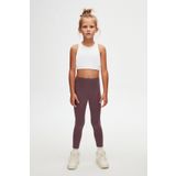 Lovetti Soft Mor Kız Çocuk Tam Boy Düz Basıc Tayt