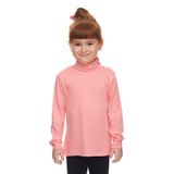 LOVETTI Somon Basic Kız Çocuk Çıtçıtlı Tam Balıkçı Yaka Şardonlu Kışlık Uzun Kollu Tişört