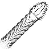 LOVEX® Ekstra Vajina Uyarıcılı Tırtıklı Erkek Penis Kılıfı 14.5 Cm Penis Slevee Gerçekçi Yumuşak & Esnek Dokuda Silikon Tırtırlı Prezervatif Penis Kilidi Şeffaf Realistic Kalın Prezervatifler