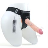 LOVEX Straponlar Titreşimli Penis Vibratör 22 cm Strapon Dildo Gerçekçi Erkek Penisleri Kadın Erkek Giyilebilen Külot Belden Bağlamalı Kemerli Takma Vibratörler Vantuzlu Dildolar & 7 Mod Titreşim