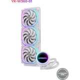 Lovıngcool Yk Serısı Intel / Amd Destekli Argb Fanlı Infinite Panel Cpu Işlemci 360MM Sıvı Soğutma Sistemi - Beyaz