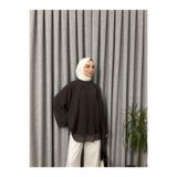 Lovis Fashion Kahverengi Bağcıklı Bluz