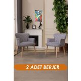 Lovısse Home 2Li Berjer Set Tekli Koltuk Balkon, Ofis, Bekleme, Guzellik Merkezi, Cay Seti
