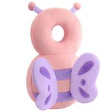 LOVOERNO Bebek Yürüteç Baş Koruyucu Yürümeye Başlayan Ayarlanabilir Bebek Başı Koruma Sırt Çantası Aşınma Emniyet Pedi (Pembe Kel