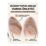 LOVYCO (1 Çift) Silikon Topuk Arkası Vurma Önleyici Ped - Şeffaf Kendinden Yapışkanlı-Koruyucu Yastık