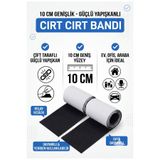 LOVYCO 10cm Eninde Cırt Cırtlı Bant , 1 Metre Uzunluk Arkası Yapışkanlı Cırt Cırt Band