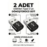 LOVYCO 2 Ad Usb To Type-c 3.0 Veri Aktarımı Otg Çevirici Usb'den Type-c'ye Dönüştürücü Adaptör Yüksek Hızlı