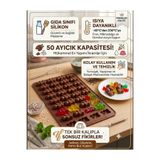 LOVYCO Bölmeli Ayıcık Silikon Kalıp - Çikolata, Jelibon, Şeker ve Buz Kalıbı BPA İçermez