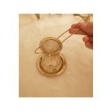 LOVYCO Gold Çay Süzgeci %100 Titanyum Kaplama Çap 5.5 Cm