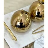 Lovyco Gold Küre Şekerlik Baharatlık - Altın