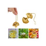 LOVYCO Gold Midye Çay Filtresi Paslanmaz Bitkisel Baharat Çay Filtresi