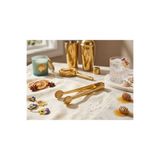 LOVYCO Gold Midye Uçlu Şeker Maşası - Paslanmaz Çelik Şık Sunum Servis Maşası 12 Cm