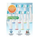 LOVYCO Oral B Braun Ile Uyumlu Elektrikli Yedek Diş Fırçası Başlıkları 8 Adet