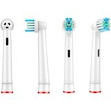 Lovyco Oral-B Pro 500 3D White Şarj Edilebilir Diş Fırçası - Yedek Diş Fırçası Kafaları - Elektrikli Diş Fırçası ve Şarjlı Diş Fırçası 4 Adet Başlık