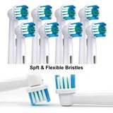 Lovyco Precision Clean 4’lü Oral-B Uyumlu Diş Fırçası Yedek Başlığı