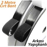 Lovyco Yapışkanlı Siyah Cırt Cırtlı Bant 2 mt Amerikan Fermuarı 2 cm Genişlik Cırt Band Cırt Cırt Bant