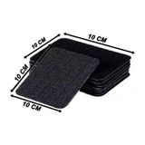 Lovyco Yıkanabilir Yapışkanlı Cırt Bant 10 x 10 cm Siyah Elbise Peç, Arma ve Kot Yamaları İçin Kullanım