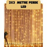 Lowell Home 3x3 Metre Perde LED Işık Sıcak Şelale Tasarım Dekoratif Aydınlatma