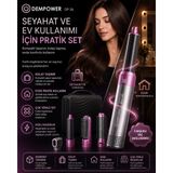 Lowell Home 5 Başlıklı Çok Fonksiyonlu Saç Şekillendirici Fön Fırçası ve Bukle Yapıcı Set