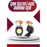 Lowell Home 7 Modlu Mini LED Lamba Anahtarlık USB Şarjlı Kamp Için Taşınabilir - LO0029-5ZZR53 - Çok Renkli